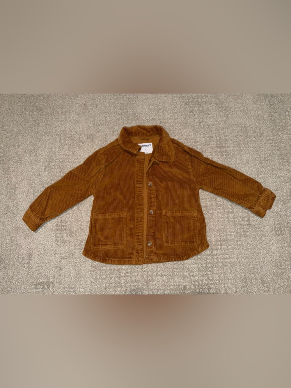 Old Navy Kids Unisex Brown Corduroy Jacket Button Up Size 5T